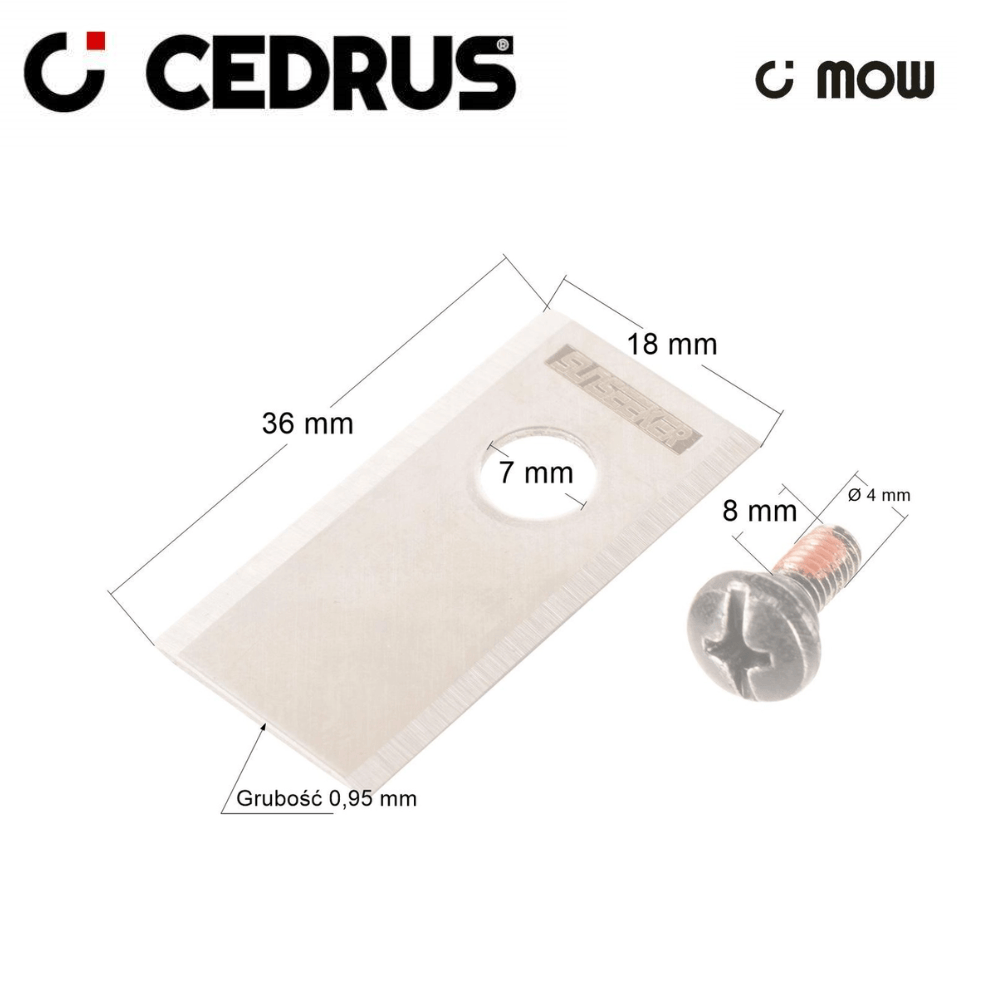 Nóż_śrubka kosiarki C-Mow seria M/L